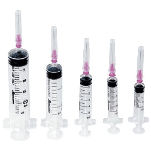 Romsons Romo Jet 3ml Syringe With Needle - 23G x 1Inch Pack of 100 (SS-6084)